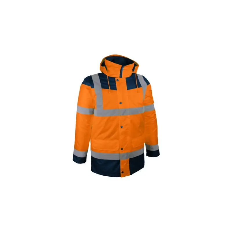 Veste parka orange / bleu modèle Paloma Dernière Chance