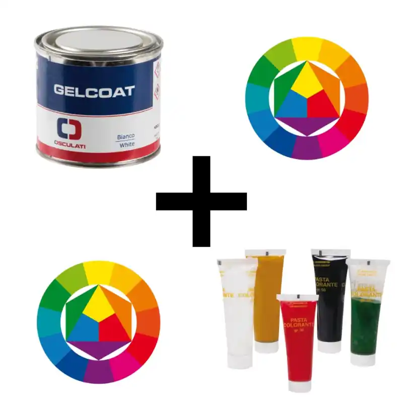 Promotion Mastic gelcoat neutre colorable + colorants