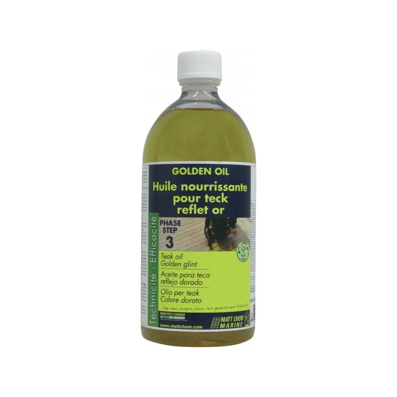 Top Vente MATT CHEM - GOLDEN OIL Huile pour teck reflet or
