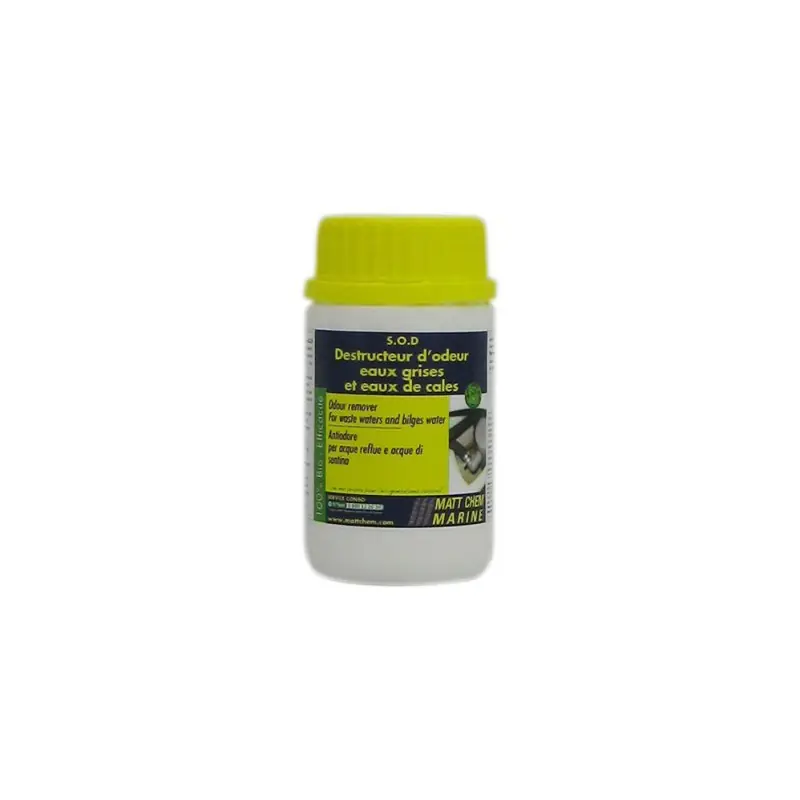 S.O.D 125ML DESTRUCTEUR D‘ODEUR POUR LES BACS A EAUX GRISES Certifié