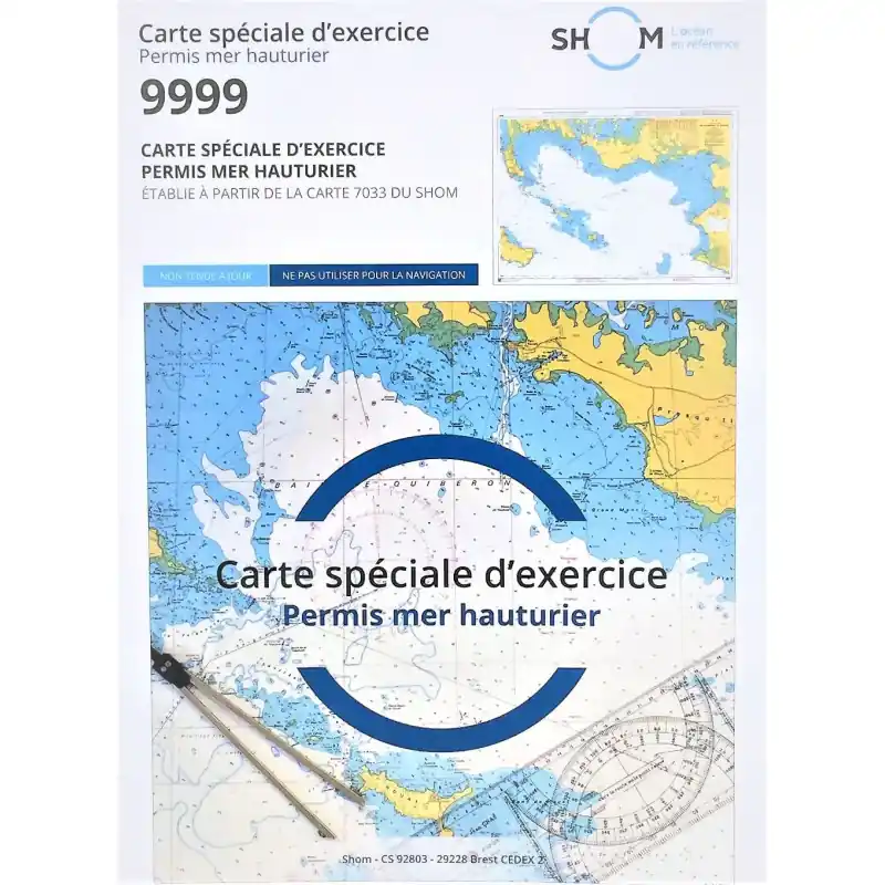Top Vente Carte Spéciale exercice permis hauturier 9999 SHOM