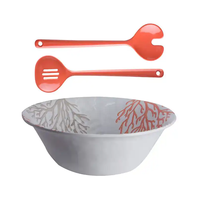 Saladier + couverts Harmony Mare Bleu corail - Marine Business Quantité Limitée