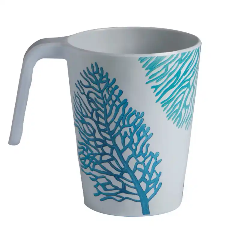 6 Mugs Mélaminé Corail Bleu Harmony Mare Antidérapants MARINE BUSINESS Dernier Modèle