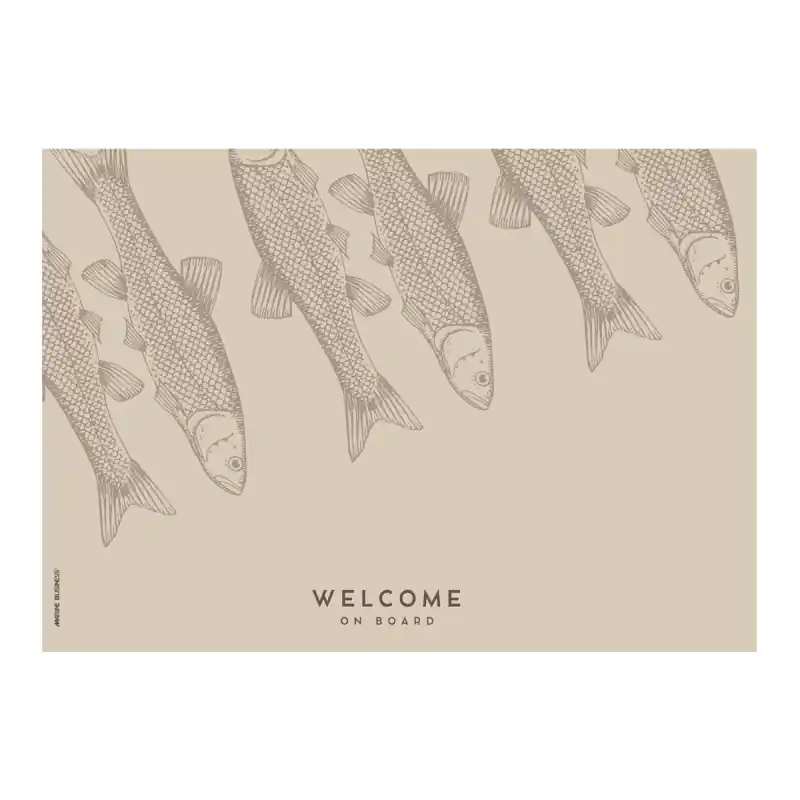 Nouvelle Collection Tapis Fish Beige Antimicrobien - Marine Business 2 tailles