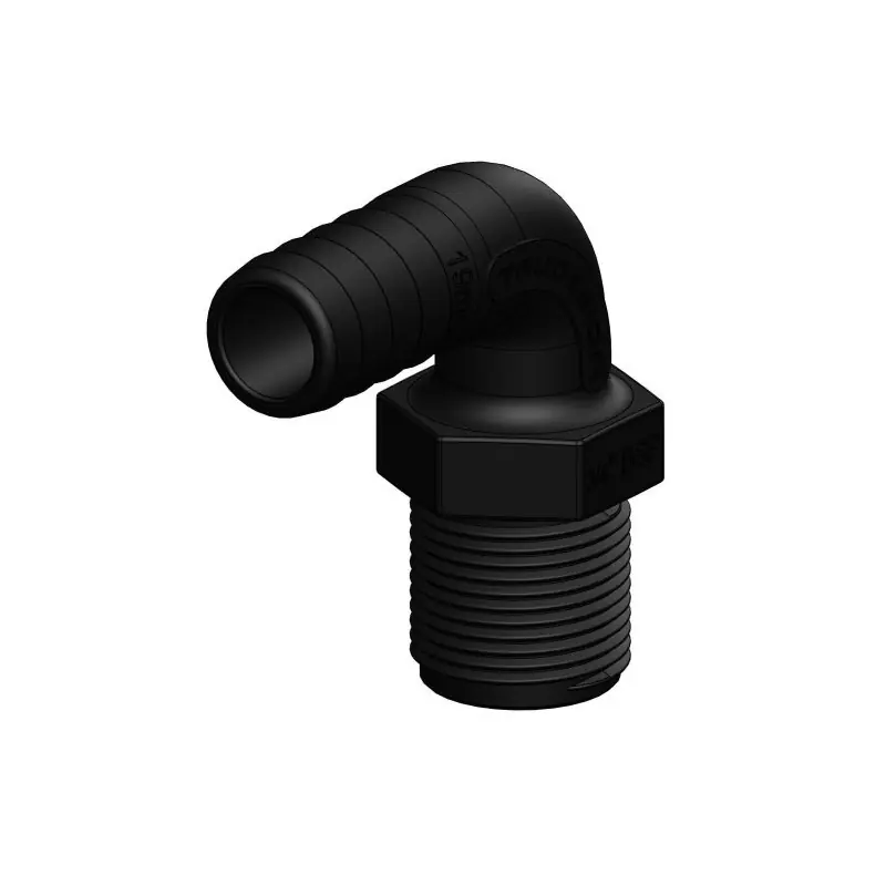 Raccord coudé à 90° MM cannelé - TRUDESIGN Prix Bas