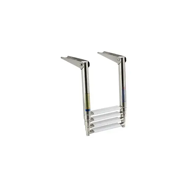 Echelle télescopique de plateforme Inox 4 marches - Large Acheter En Ligne