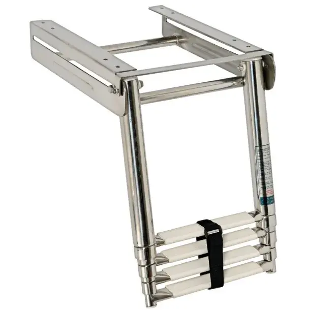 Commander Vite Echelle télescopique escamotable Inox 4 marches