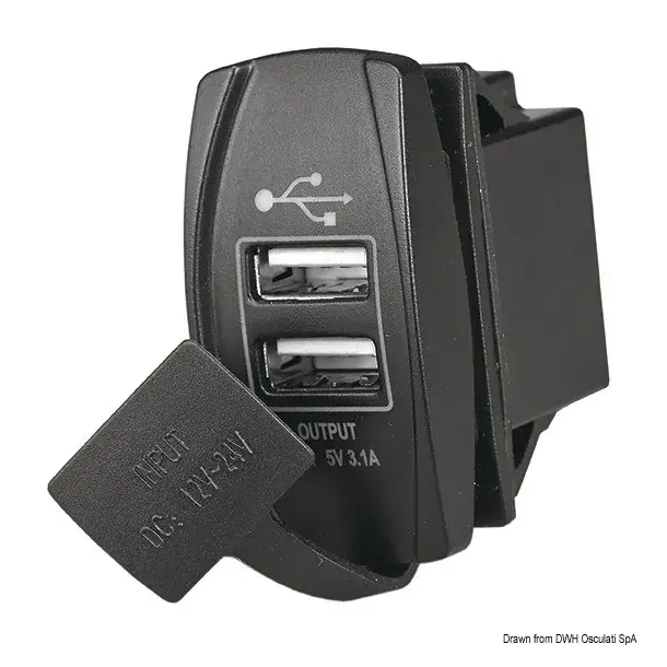 Prise de courant avec double USB-A Haute Qualité