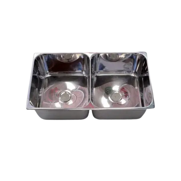 Evier double Inox poli 710x360 mm Expédié Aujourd'hui
