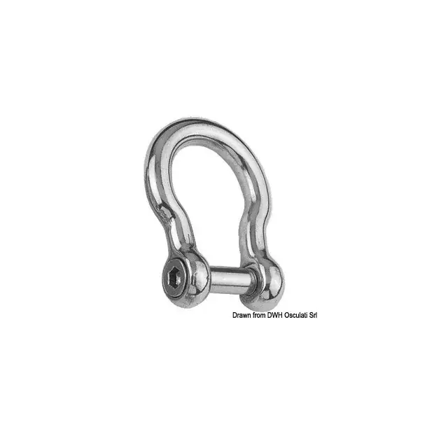 Prix Réduit Manille lyre inox 6 pans Ø8 mm