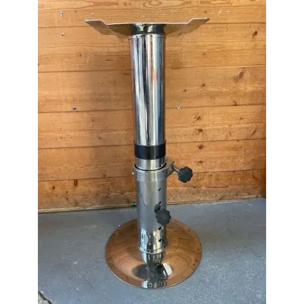 Pied de siège télescopique en inox H max 750 mm Affaire À Saisir