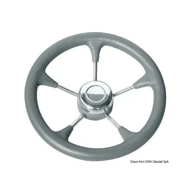 Volant en polyuréthane souple 350 mm Gris ou Blanc Certifié