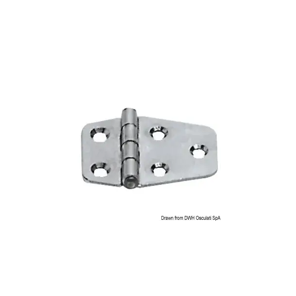 Populaire Charnière inox 51,5x27 mm