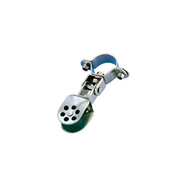 Poulie inox simple - Réa 25 - Pour chandelier Ø25 mm - articulée Wichard Offre Exclusive