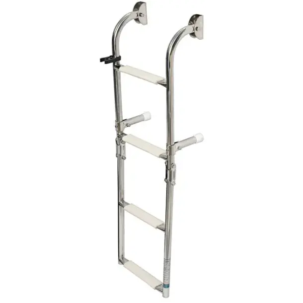 Livraison Express Echelle Inox repliable 4 marches