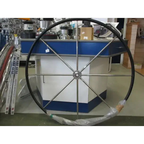 Paiement Sécurisé Barre à roue manche cuir noir 106cm