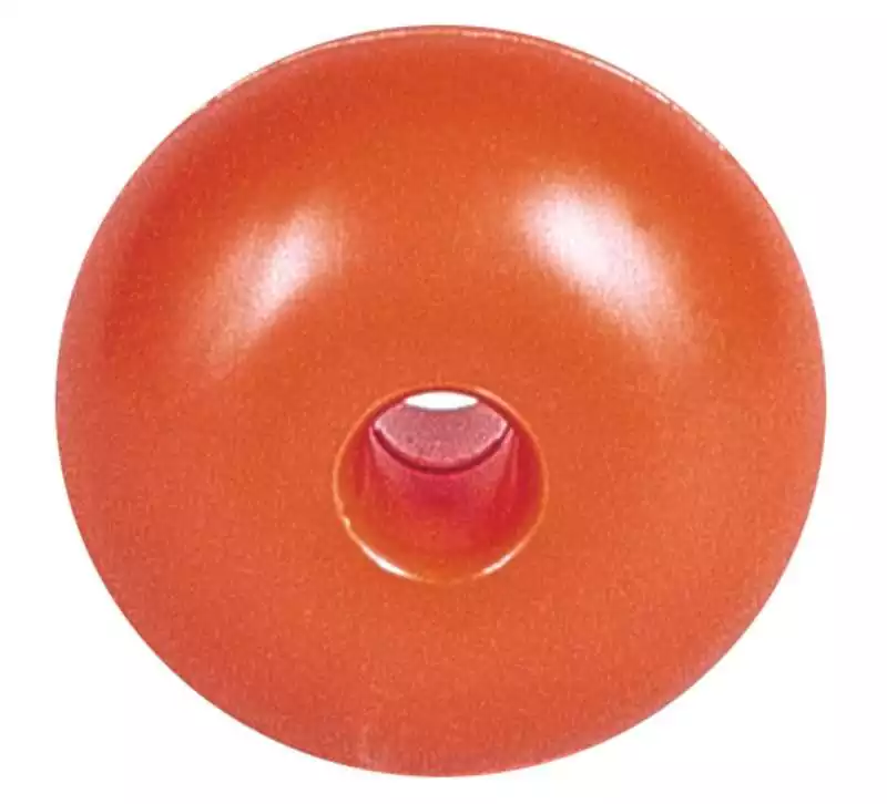 Satisfait Ou Remboursé Flotteur pour filet de peche et balisage diamètre 75mm Trou 13mm orange