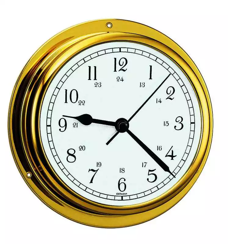 Certifié Montre Horloge laiton cadran diamètre 130 mm