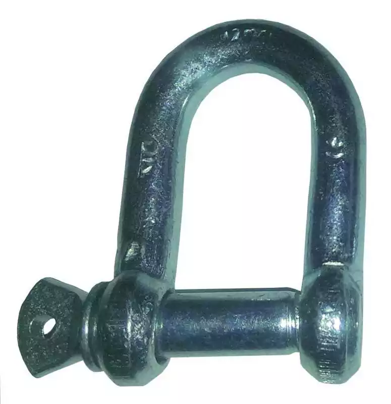 Expédié Aujourd'hui Manille droite galvanisée diamètre 16mm hauteur 65mm charge 1875Kg marquée CE