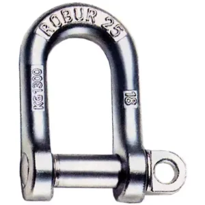 Vente Directe Manille droite galvanisée diamètre 14mm hauteur 57mm charge 800Kg