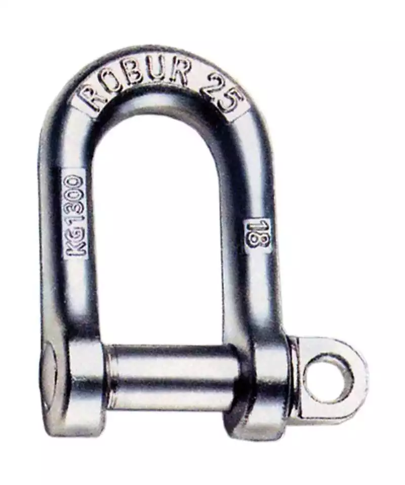 Vente Directe Manille droite galvanisée diamètre 14mm hauteur 57mm charge 800Kg