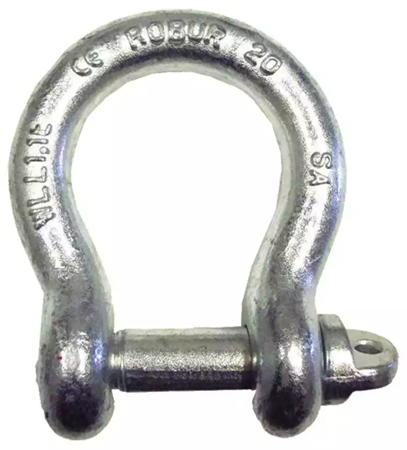 Nouvel Arrivage Manille lyre galvanisée 16mm hauteur intérieure 64mm charge 800Kg