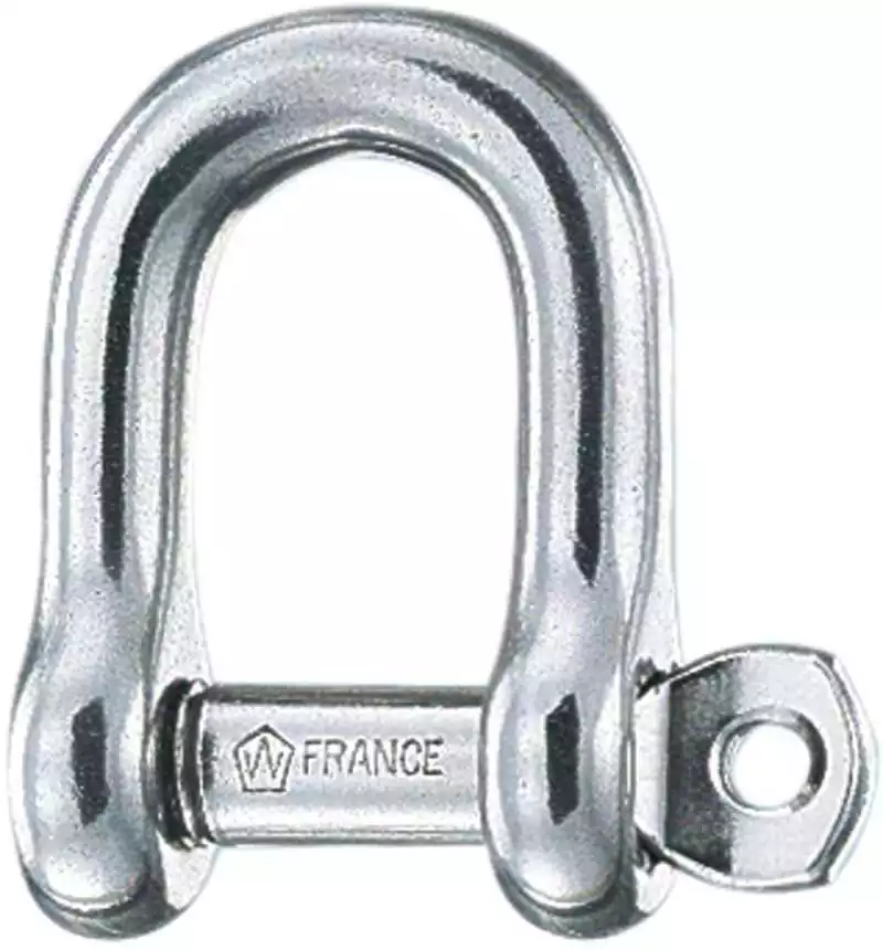 Achat Immédiat Manille à axe imperdable diamètre 10mm hauteur intérieure 33mm charge 1560Kg