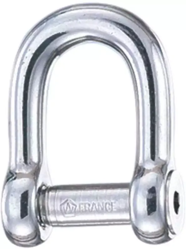 Soldes Manille à axe 6 pans creux droite diamètre 10mm hauteur intérieure 33mm charge 1440Kg