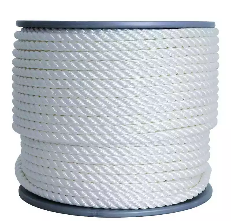 Quantité Limitée Cordage 3 torons Bobine 100M BLANC Diamètre 14mm
