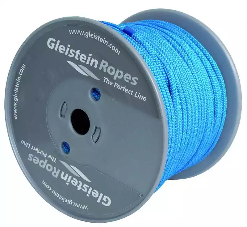 Cordage tressé rond Bobine 100M BLANC Diamètre 2mm 16 fuseaux Soldes