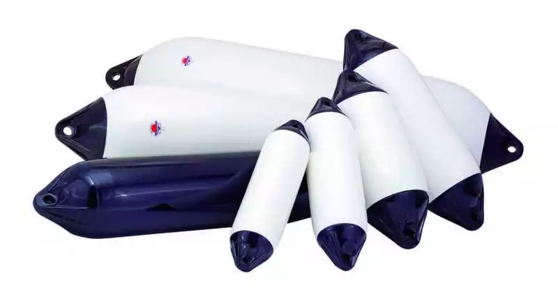 Certifié Pare-battage cylindrique BLEU Longueur 104cm Diamètre 22cm