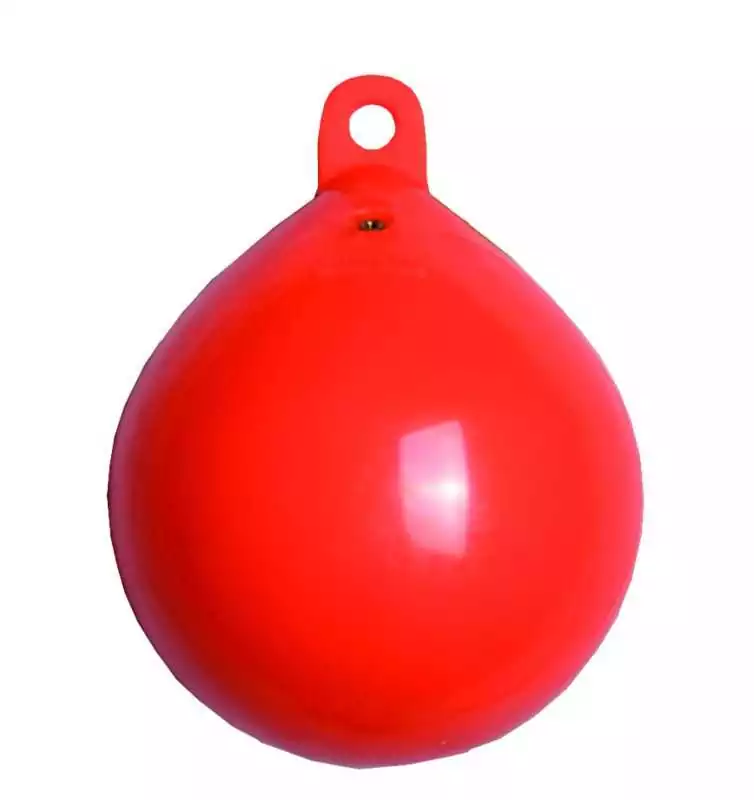 Flotteur Orange gonflable 1 oeil diamètre 15 x 21 cm 2 litres Prix Cassé