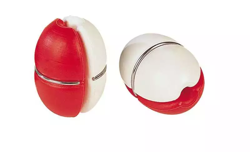 Prix Promo Flotteur Blanc/Rouge adaptable 60 x 120 mm pour cordage de 6 à 10 mm