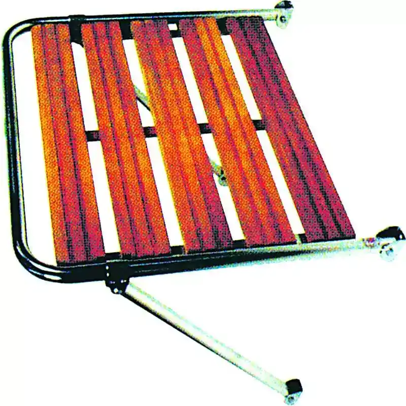 Plateforme inox et en bois dur tropical Largeur 60cm Profondeur 55cm Nouveauté