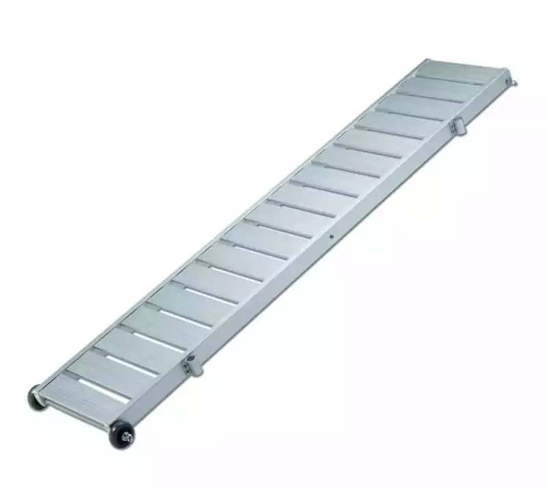 Commander Vite Passerelle fixe aluminium antidérapant légère 2m Largeur 37 cm avec roues