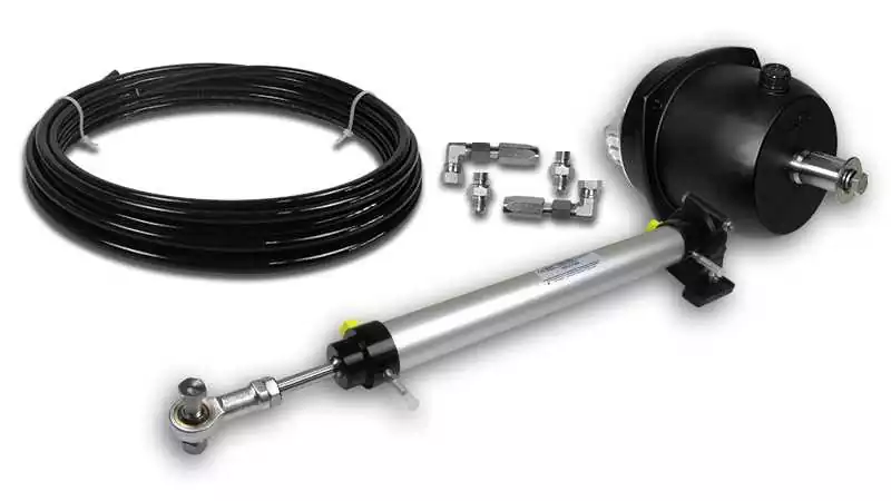 Kit de direction hydraulique LS 26 B – Pompe 26HB-CAR – Moteurs hors-bord jusqu’à 175 CV – Montage latéral – Flexible 8 m Affaire À Saisir