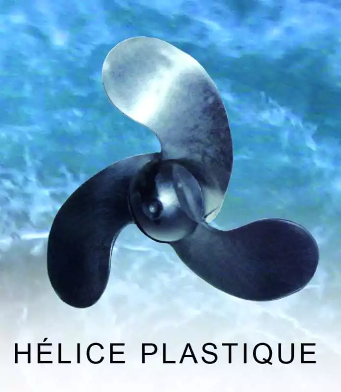 Meilleur Prix Hélice plastique 2,5-3,5CV 3 pâles Tohatsu Mercury Mariner diam 7-1/4X6 Rotation D 2.5, 3.3cv