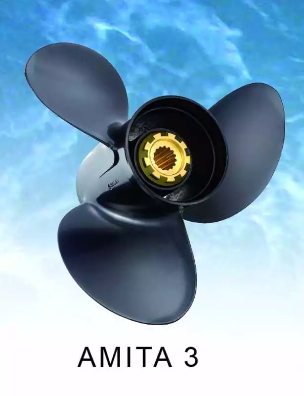 Offre Du Jour Hélice SOLAS 90-300CV 3 pâles diam 14,2X23 rotation R Honda Mercury Tohatsu échappement par hélice 15 cannelures