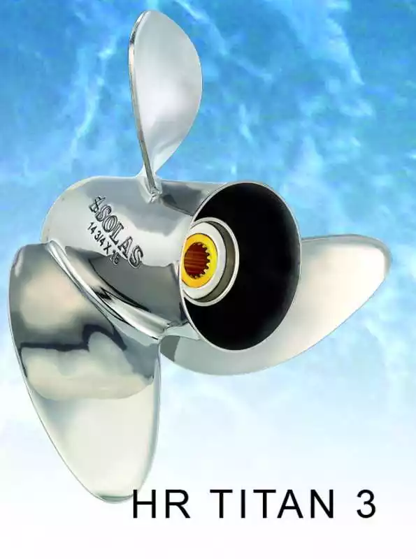 Hélice SOLAS 150-300cv 3 pâles diam 14-3/4X19 rotation R Yamaha échappement par hélice 15 cannelures Prix Bas