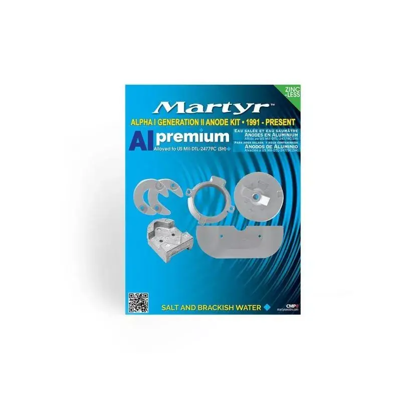 Kit anode alu pour Mercury Alpha one gen 2 après 1990 Promotion