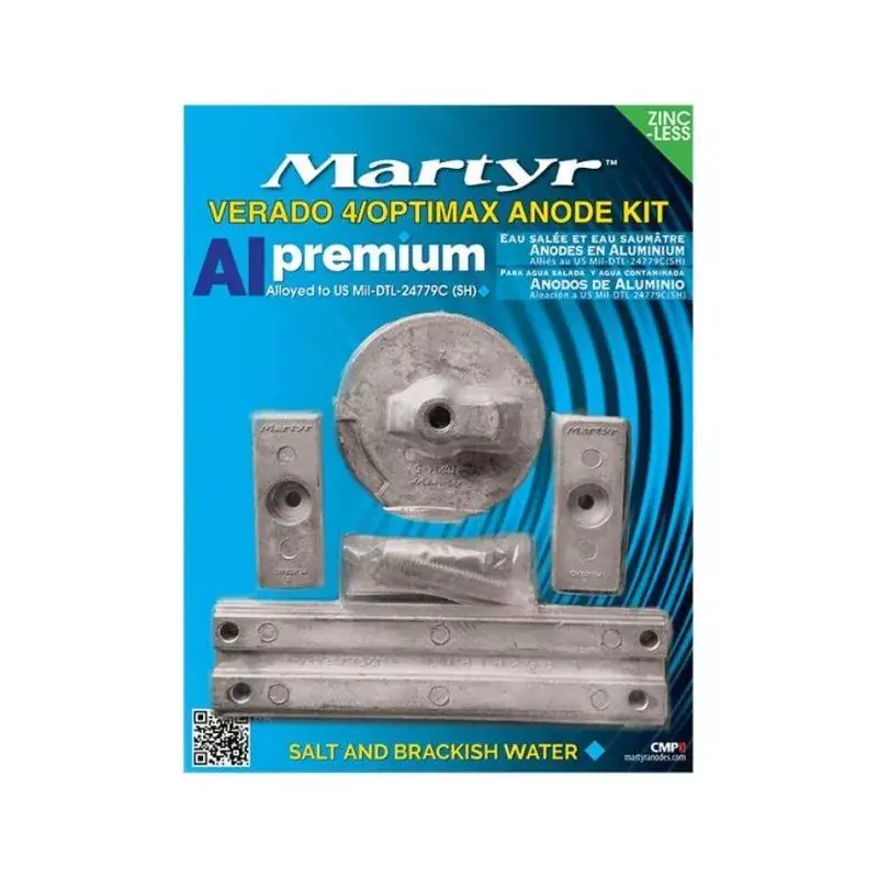 Kit anode alu pour Mercury Verado 4 Optimax Bon Plan