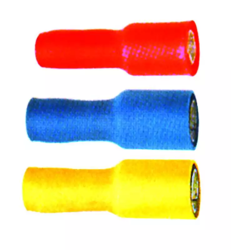 Jusqu'à Épuisement Des Stocks 100 Fiches ronde femelle bleue section câble 1,5 à 2,5mm2 diamètre oeil 4mm