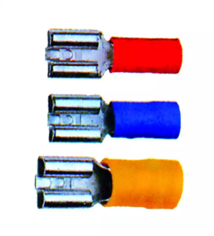 100 clips Fiches femelle Rouge 6,3X0.8mm section câble 0,5-1,5mm² Offre Spéciale