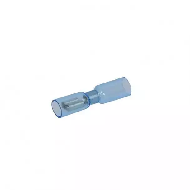 100 Fiches femelle thermorétractables bleues 6.35mm câble 1,5-2,5mm² Populaire