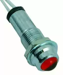 Nouvelle Collection Voyant lumineux Rouge rond avec ampoule 12V 0,6W