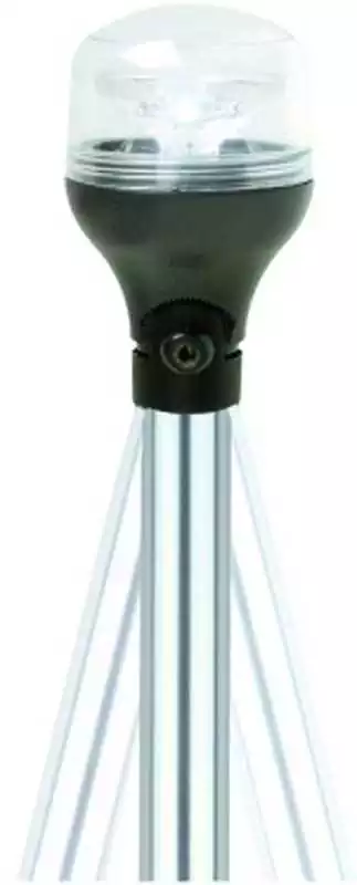 Feu blanc LED 360 degrés sur hampe 600MM 3 watt 12v Dernier Modèle