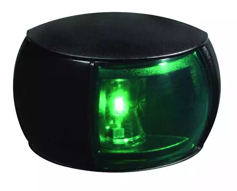 Top Vente Feu tribord 112,5 degrés Vert Portée 2 NM Boîtier noir