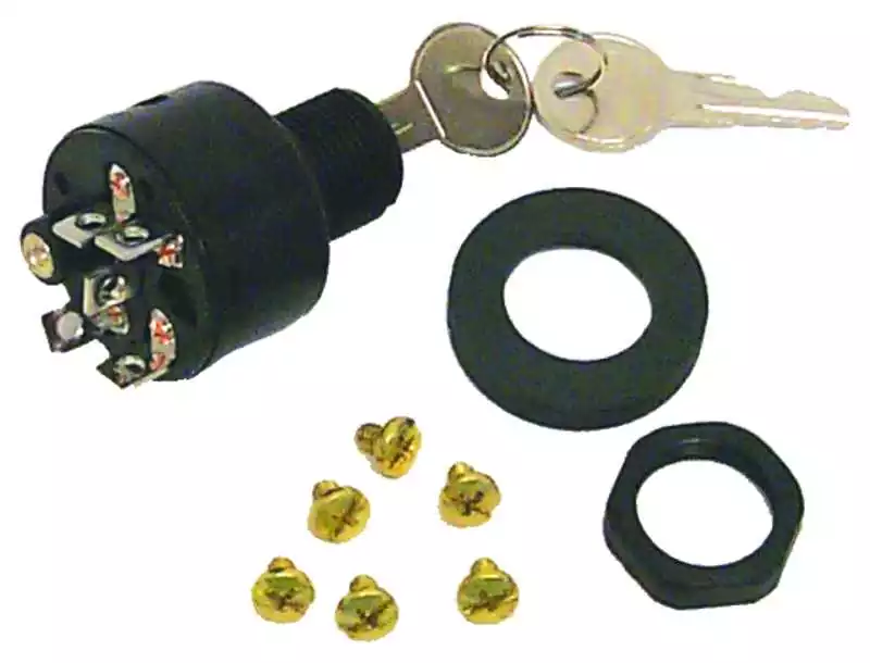 Commander Maintenant Contacteur à clé 3 positions avec starter Johnson Evinrude 393301 18-1802