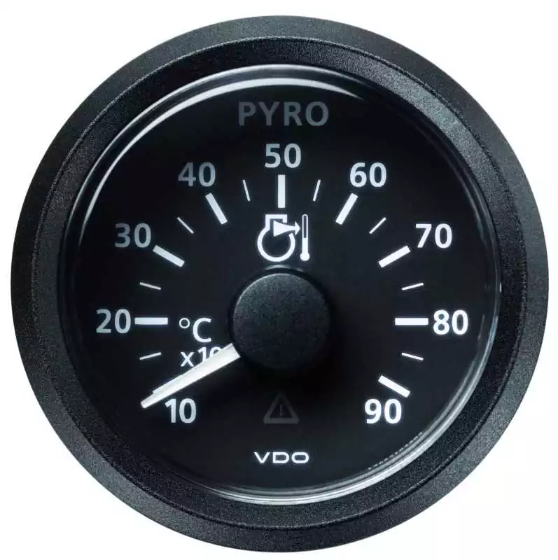 Jusqu'à Épuisement Des Stocks Pyromètres diamètre 52mm 12-24V Indicateur 100 -900°C noir