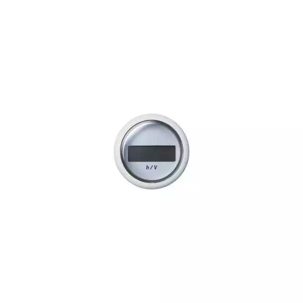 Prix Bas Horamètre + batterie diamètre 52mm 12-48V blanc
